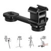 Picture of NEEWER PT-3 Triple Cold Shoe Mount with Extension Bar Set with 1/4” Screw, Microphone Mount Compatible with DJI Ronin Osmo Mobile Zhiyun Smooth 4 Feiyu AK2000 Gimbal Stabilizer Tripod Monopod