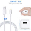 Picture of iPhone Charger,2Pack 6FT USB Wall Charger Quick Charging USB iPhone Charger Cube Travel Plug Block with 6Foot Fast Charging Lightning Cable Cord for iPhone 14 13 12 11 Pro Max XS XR X 8 7 SE2022 iPad