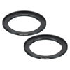 Picture of PATIKIL 58mm-72mm Metal Step Up Ring, 2 Pack Camera Lens Filter Adapter Ring Aluminum Filter Adapter Ring for Camera Lenses Hood, Black