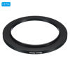 Picture of PATIKIL 58mm-72mm Metal Step Up Ring, 2 Pack Camera Lens Filter Adapter Ring Aluminum Filter Adapter Ring for Camera Lenses Hood, Black