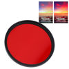 Picture of Full Red Filter, Optical Glass Red Filter Scratch Resistant Multilayer for Shooting(67mm)