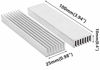 Picture of Silver Tone Aluminum Heatsink Cooler Radiator Cooling 100mm x 25mm x10mm Heat Sink Module Cooler(Pack of 4)