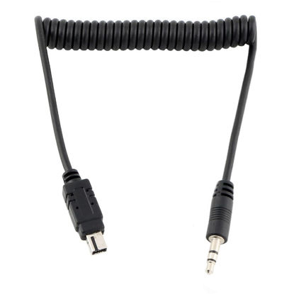 Picture of 2.5mm to N3 Camera Shutter Release Cable Remote Control Cord Speedlight Flash Trigger Connect Spring Coiled Wire Cord for Nikon Z7 Z7II Z6 Z6II Z5 D750 D780 P1000 D7500 D7200 D5600