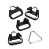 Picture of Stainless Steel Triangle Split Ring,Camera Strap Hook Lug Ring, with Plastic Cap,for Belt Hook Lanyard for Camera Shoulder Strap (4 pcs)