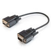 Picture of C2G Legrand DB9 Serial Cable Male to Female RS232 Extension Cable, Black Serial Modem Cable, 1 Foot Modem Cord or Serial Cord, 1 Count, C2G 25211