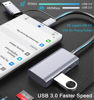 Picture of USB C USB 3.0 SD Card Reader, TIEDXIOY Aluminum 4 in 1 USB A&C Hub with Memory SD/TF Card Reader, 1*USB 3.0, 1*USB C Data Port Compatible for PC, Laptops, MacBook Pro/Air, iPhone 15, iMac Pro,Surface