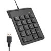 Picture of JPHTEK USB Numeric Keypads Numpad Portable Slim Mini Number Pad Keyboard for Laptop Desktop Computer PC, Surface Pro Notebook, Tax Number Calculate, Office Travel & Home 10 Key USB keypad Black