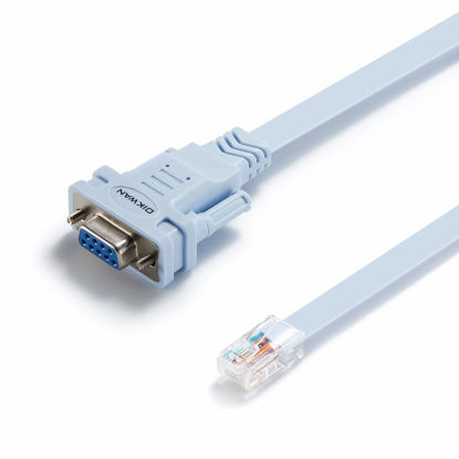 Picture of OIKWAN DB9 9PIN to RJ45 Console Cable,Compatible with Cisco Routers Switches Firewalls CAB-CONSOLE-RJ45