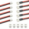 Picture of 5 Pairs JST-XH 2.54mm 1S 2 Pin Balance Plug Lead Socket Male and Female Connector with 10cm Silicone Wire Cables for Woodland Just Plug Lights 3D Printer