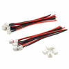 Picture of 5 Pairs JST-XH 2.54mm 1S 2 Pin Balance Plug Lead Socket Male and Female Connector with 10cm Silicone Wire Cables for Woodland Just Plug Lights 3D Printer