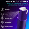 Picture of IO CLEAN Mini Screen Cleaner Spray - Finger Proof Screen Cleaner for Smartphones, iPads, MacBooks, Laptops, Car Screens, Touchscreens - 3in1 Mist Cleaner, Microfiber Cloth and Protective Cover -Purple