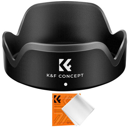 Picture of K&F Concept Lens Hood for Canon EF-M 15-45mm f/3.5-6.3 is STM & RF-S 18-45mm f/4.5-6.3 is STM Lens, Snap on Camera Lens Shade Replaces Canon EW-53 Hood