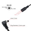 Picture of GELRHONR Daisy Chain Guitar Effect Pedal Power Supply Splitter Cable,Right Angle DC 5.5x2.1mm Cable,90 Degree DC 5521 Female to 2 Male Y Cable for CCTV Security Camera,DVR,LED Strip Light Etc（1 to 2）