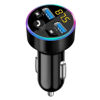 Picture of Car FM Transmitter, Bluetooth 5.0 Car Radio Audio Adapter MP3 Player, Car Bluetooth Radio Adapter with Dual USB Charger for Phone，and tablets