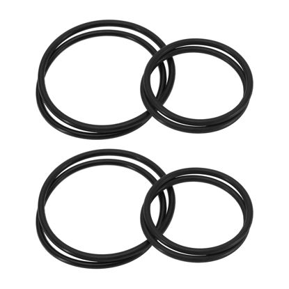 Picture of ECSiNG 12 Pcs Bicycle Mount Bands Rubber O-Ring Elastic Bands Kit Compatible with Garmin Quick Release Quarter Turn Bike Mounts for Sport Cycling Accessories