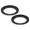 Picture of PATIKIL 46mm-58mm Metal Step Up Ring, 2 Pack Camera Lens Filter Adapter Ring Aluminum Filter Adapter Ring for Camera Lenses Hood, Black