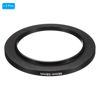 Picture of PATIKIL 46mm-58mm Metal Step Up Ring, 2 Pack Camera Lens Filter Adapter Ring Aluminum Filter Adapter Ring for Camera Lenses Hood, Black