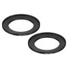 Picture of PATIKIL 52mm-72mm Metal Step Up Ring, 2 Pack Camera Lens Filter Adapter Ring Aluminum Filter Adapter Ring for Camera Lenses Hood, Black