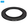 Picture of PATIKIL 52mm-72mm Metal Step Up Ring, 2 Pack Camera Lens Filter Adapter Ring Aluminum Filter Adapter Ring for Camera Lenses Hood, Black