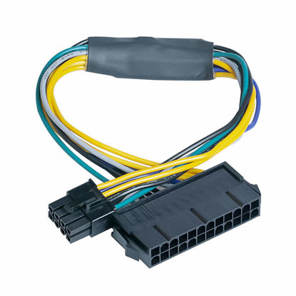 Picture of IESTAR Main Power 24 pin to 8 pin ATX Power Supply Adapter Cable for DELL Optiplex 3020 7020 9020 Precision T1700