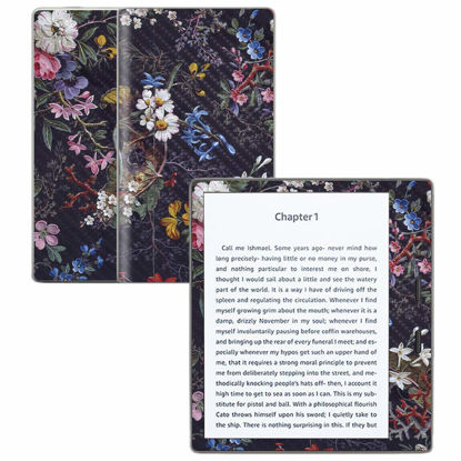 Picture of MightySkins Carbon Fiber Skin for Amazon Kindle Oasis 7" (9th Gen) - Midnight Blossom | Protective, Durable Textured Carbon Fiber Finish | Easy to Apply, Remove, and Change Styles | Made in The USA