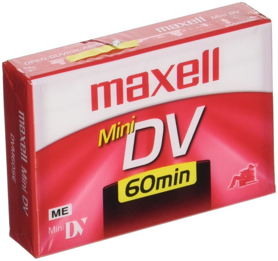 Picture of Maxell 298012 Advanced Digital Picture Technology 60 Minute Recording SPmode Time Mini DVD Cassette