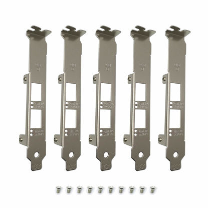 Picture of BestParts 5pcs New Full Height Bracket for Intel E10G42BTDA X520-DA2 E10G42BFSR X520-SR2 X520-LR2 X710-DA2 JL82599ES E33052-003