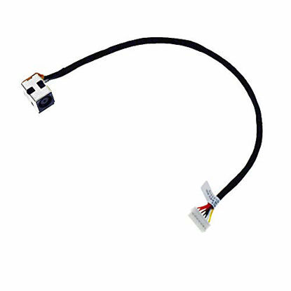 Picture of DREZUR 7-Pins DC_in Jack Socket with Power Cable for H Compaq G56 G62 G72 CQ56 CQ62 CQ72 Series Laptop G56-123NR G62-149WM G72-227WM G72-259WM CQ56-124CA CQ62-215DX CQ62-411NR DD0AX8PB000 DD0AX8PB001