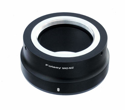 Picture of Fotasy Adjustable M42 Lens to Nikkor Z Mount Adapter, M42 Z Mount, fits M42 42mm Screw Mount Helios Lense, Compatible with Nikon Z Mount Mirrorless Camera Z30 Z50 Z5 Z6 Z7 Z6II Z7II z fc Z9