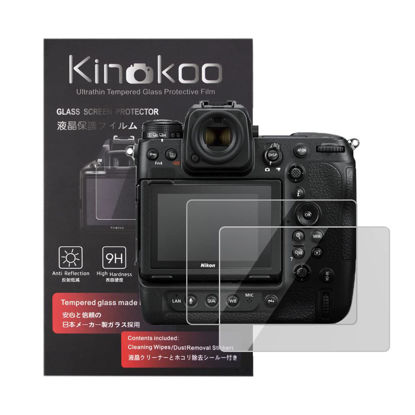 Picture of kinokoo Tempered Glass Film for Nikon Z9 Crystal Clear Film Nikon Z9 Screen Protector Bubble-free/Anti-scratch(2 pack)