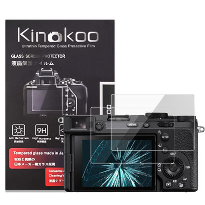 Picture of kinokoo Screen Protector for Sony A7C II/ A7CM2/A7C2/A7CR Digital Camera - 0.25mm 9H Hardness Tempered Glass Crystal Clear A7C II/A7CR Film - Bubble Free &Anti-scratch(2 pack)