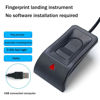 Picture of Luejnbogty Black USB Fingerprint Reader Computer Fingerprint Recognition Boot Software Lock Fingerprint Reader for Laptop Desktop