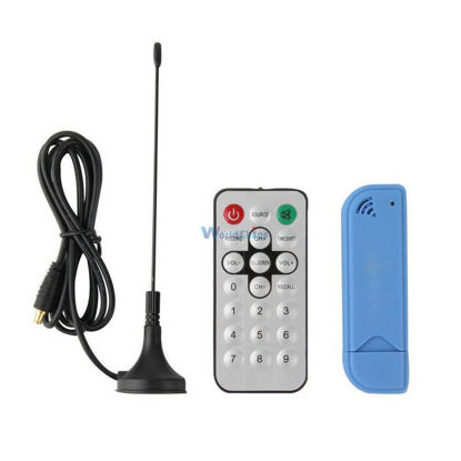 Picture of Generic USB 2.0 Digital DVB-T SDR DAB FM HDTV TV Tuner Receiver Stick RTL2832U R820T2 Support Multi-Language