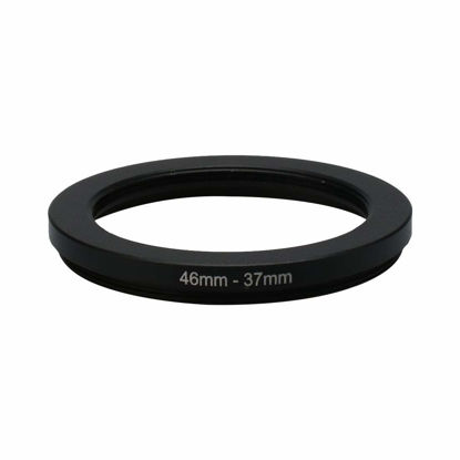 Picture of uxcell 46mm-37mm 46mm to 37mm Black Ring Adapter for Digital Camera