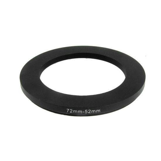 Picture of uxcell 72mm-52mm 72mm to 52mm Black Ring Adapter for Camera