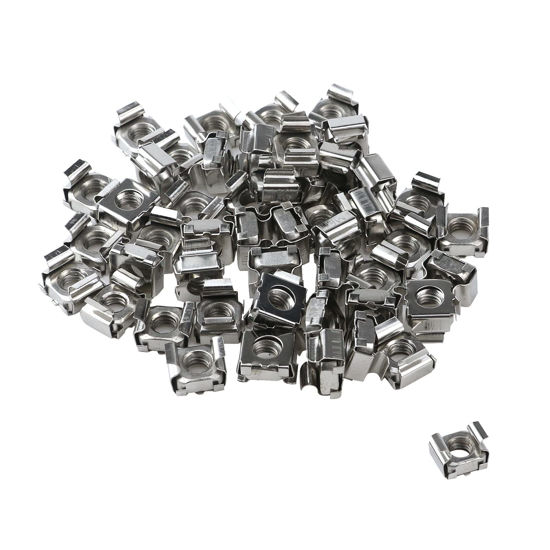 Picture of Antrader M6 Cage Nuts, M6 Mounting Cage Nuts for Server Shelves Rack & Cabinet Pack of 50