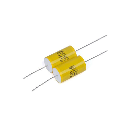 Picture of YEGAFE 2pcs 4.7uF 250V Axial Audio Speaker Crossover stepless Film Capacitor 5% Audio Crossover Tweeter Precise Pairing