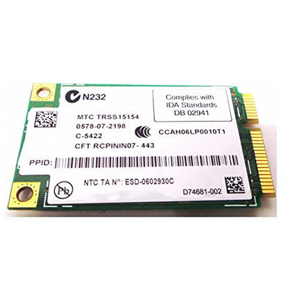 Picture of Genuine Intel Dell Latitude D830, 2100, Vostro 1520, 1400, 1720, Precision M6300 MK933 WLAN WiFi Link 4965AGN a/b/g/n 300Mbps Dual Band MIMO Laptop Notebook Network Mini PCI-E Card Compatible Part Numbers: MK933, 0MK933, 0MK933-70223-9BE-026H-A05, MTC TRSS15154, 0578-072198, C-5422, CFT RCPININ07