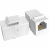 Picture of NECABLES 5Pack CAT3 Telephone Keystone Jack Phone Keystone Coupler RJ11 6P4C Female to Female White