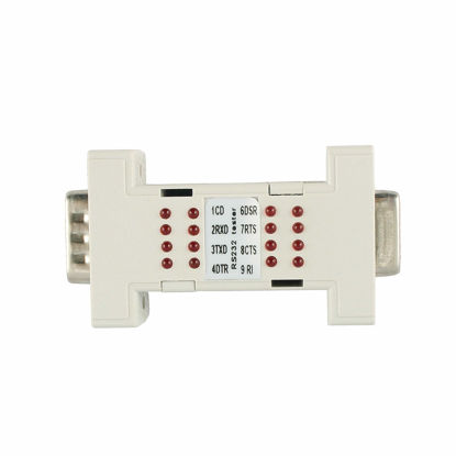 Picture of RS232 Tester Serial DB9 Interface Port Mini Analyzer Loop Back with LED Indicator