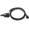 Picture of H!Fiber.com 12G Internal Mini SAS HD SFF-8643 to U.2 SFF-8639 NVMe SSD Cable with 15 pin Male SATA Power Connector, PCIe 4.0, 12Gbps, 85 Ohm, 0.5-Meter (1.64ft)