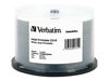 Picture of Verbatim CD-R 700MB 52X DataLifePlus White Inkjet Printable, Hub Printable - 50pk Spindle - 94755 & CD/DVD Paper Sleeves-with Clear Window 100pk