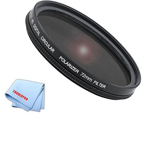 Picture of Tronixpro 72mm Pro Series High Resolution Circular Polarized Filter + Microfiber Cloth