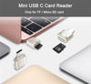 Picture of Micro SD Card Reader, USB C to SD Card Reader, Type C TF Memory Card Reader with USB C to USB Adapter, Mepsies USB OTG Card Reader for Laptops, MacBook, Galaxy Phones and More