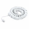 Picture of SAISN Telephone Handset Cord Modular Coiled Phone Curly Cable (6 Feet, White)