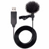 Picture of PChero USB Microphone, Lavalier Clip-on Omnidirectional Condenser Mini Mic for Laptop PC MacBook, Ideal for Interviews Audio Video YouTube Recording QQ WeChat MSN Skype Podcast