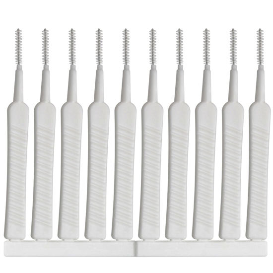 Picture of MEETOOT 50pcs Multifunctional Mobile Phone Charging Port Cleaning Brush 65mm Dust Shower Hole Cleaning Mini Brush Bendable Mini Soft Round Brushes