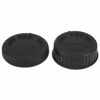 Picture of Haoge Camera Body Cap and Rear Lens Cap Cover Kit for Nikon F Mount Camera Lens Such as D4S D5 D6 D40X D600 D610 D750 D800 D800E D810 D810A D850 D3300 D3400 D3500 D5300 D5500 D5600 D7100 D7200 D7500