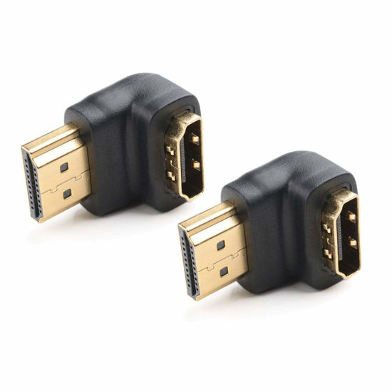 Picture of Cable Matters 2-Pack 90 Degree HDMI Adapter with 4K and HDR Support