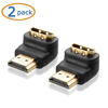 Picture of Cable Matters 2-Pack 90 Degree HDMI Adapter with 4K and HDR Support